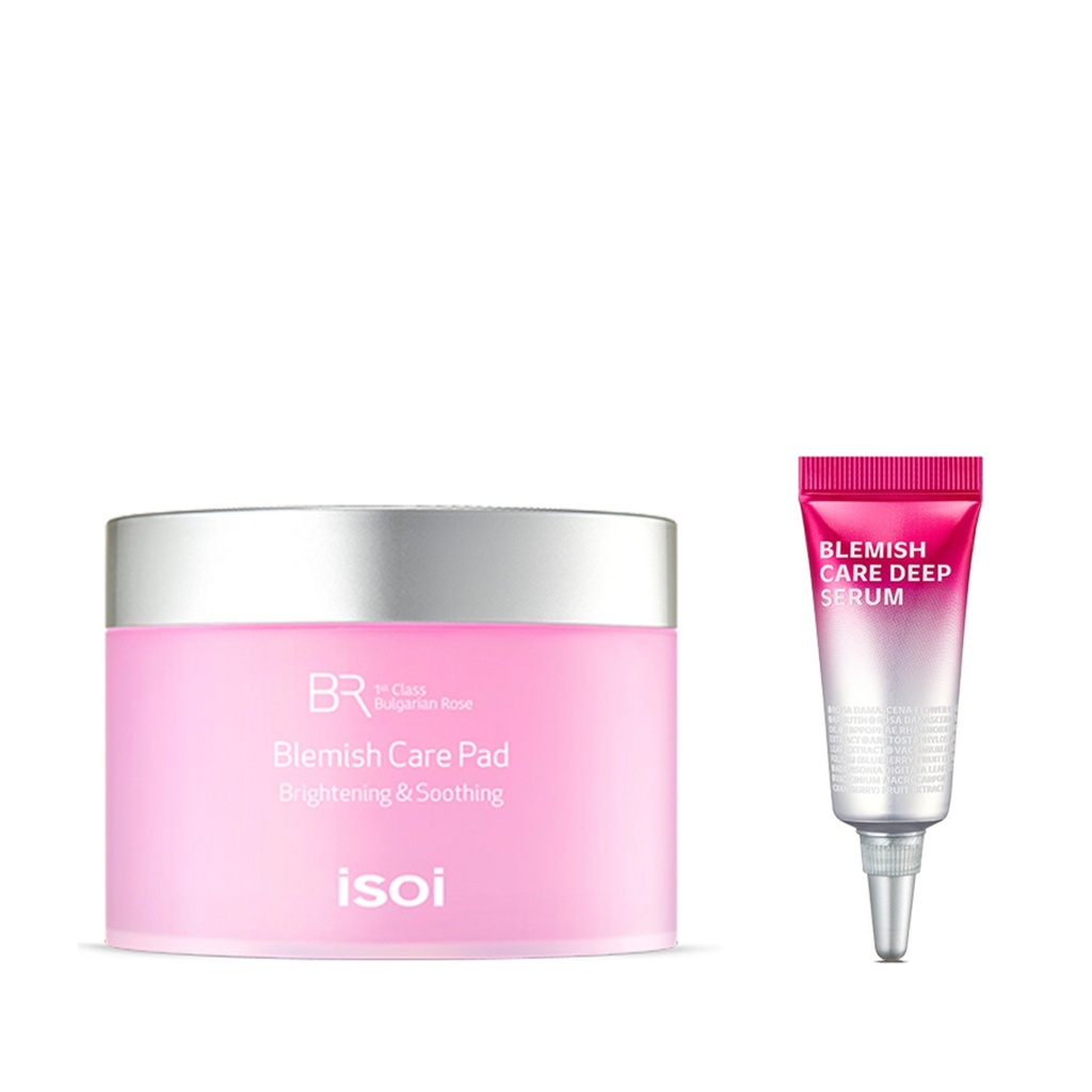 ISOI Bulgarian Rose Blemish Care Blemish Pad 60p + Blemish Serum 5ml