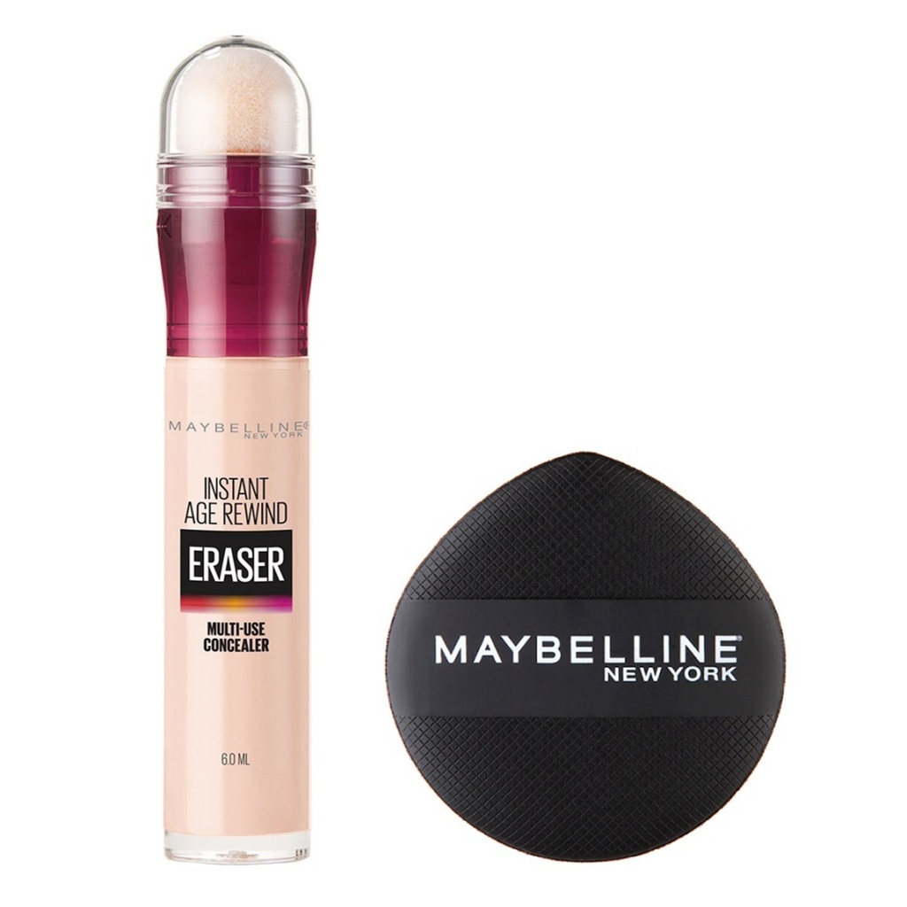 Maybelline New York Age Rewind Cushion Concealer 6ml + Cushion Pampang Puff Set