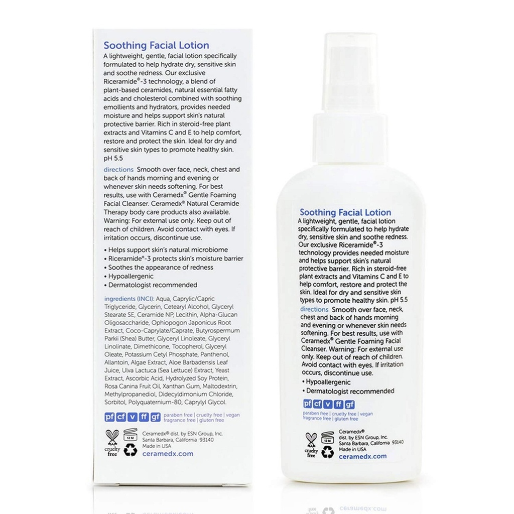 Ceramed X Soothing Facial Lotion Unscented