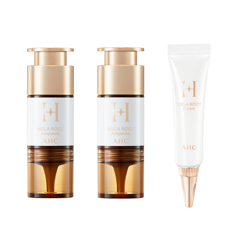 AHC H Mela Root Ampoule 10ml x 2p + H Mela Root Cream 10ml Set