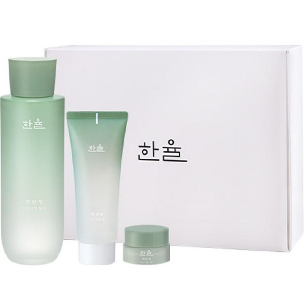 Hanyul Artemisia Moisture Soothing Toner 150ml + Gel 100ml + Cream 10ml Set