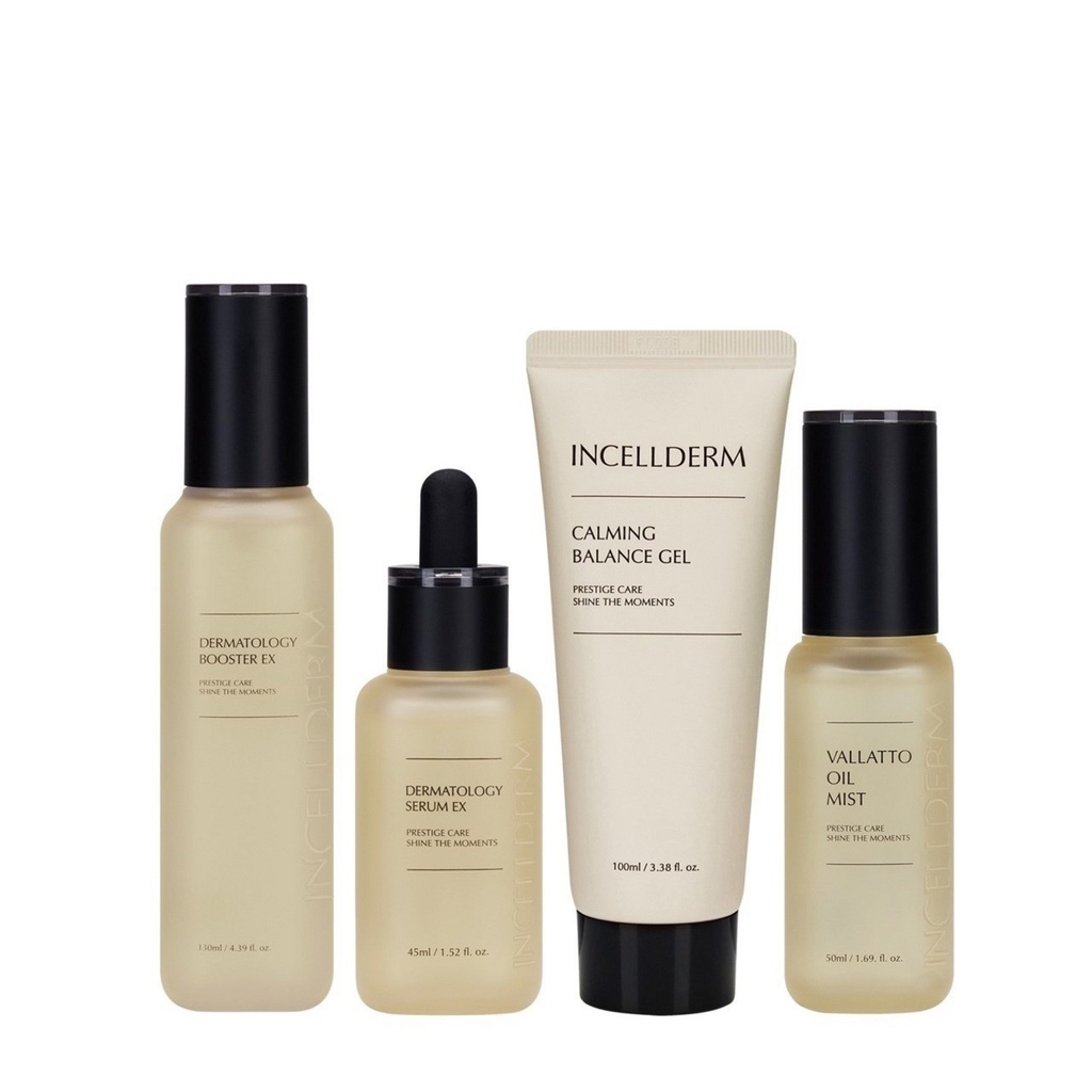 Inselderm 4-piece set (Booster + Serum + Calming Gel + Oil Mist)