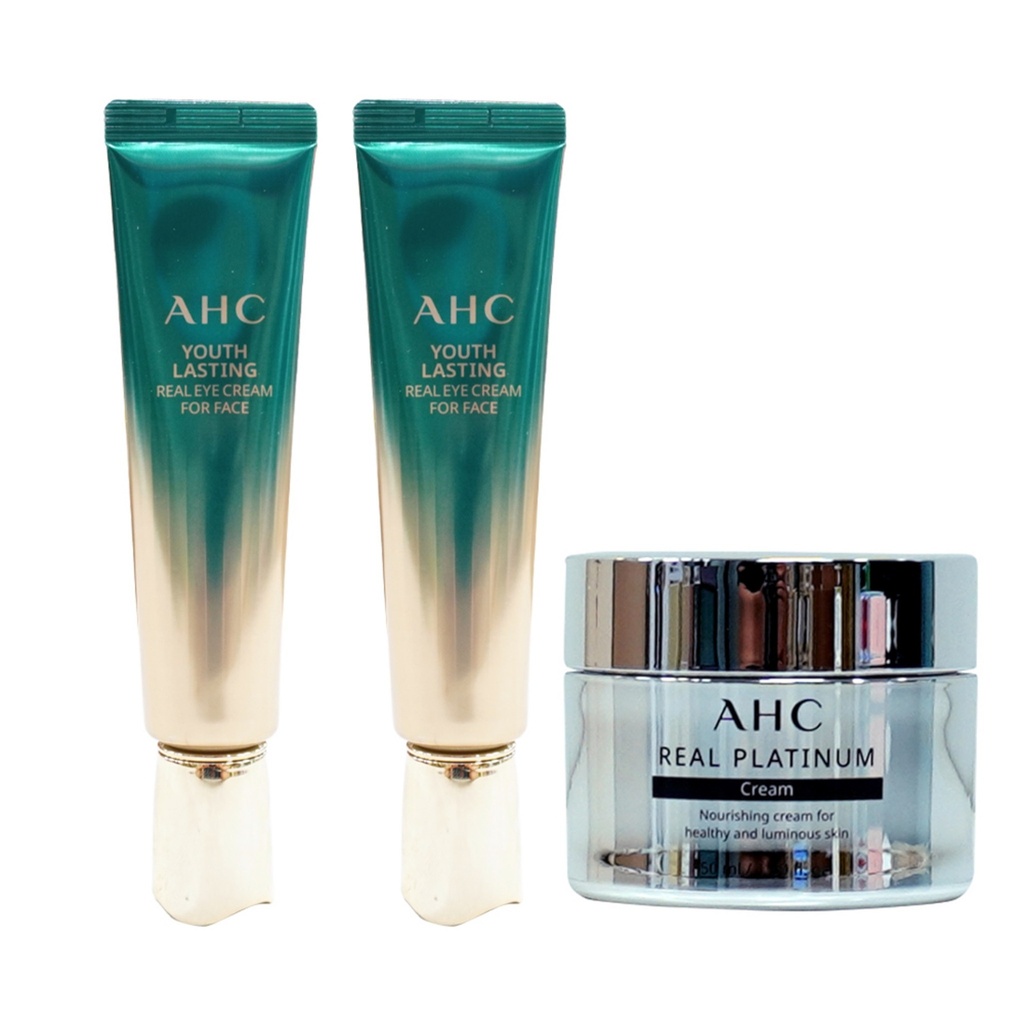 AHC Eye Cream Season 9 30ml x 2p + Real Platinum Cream 50ml