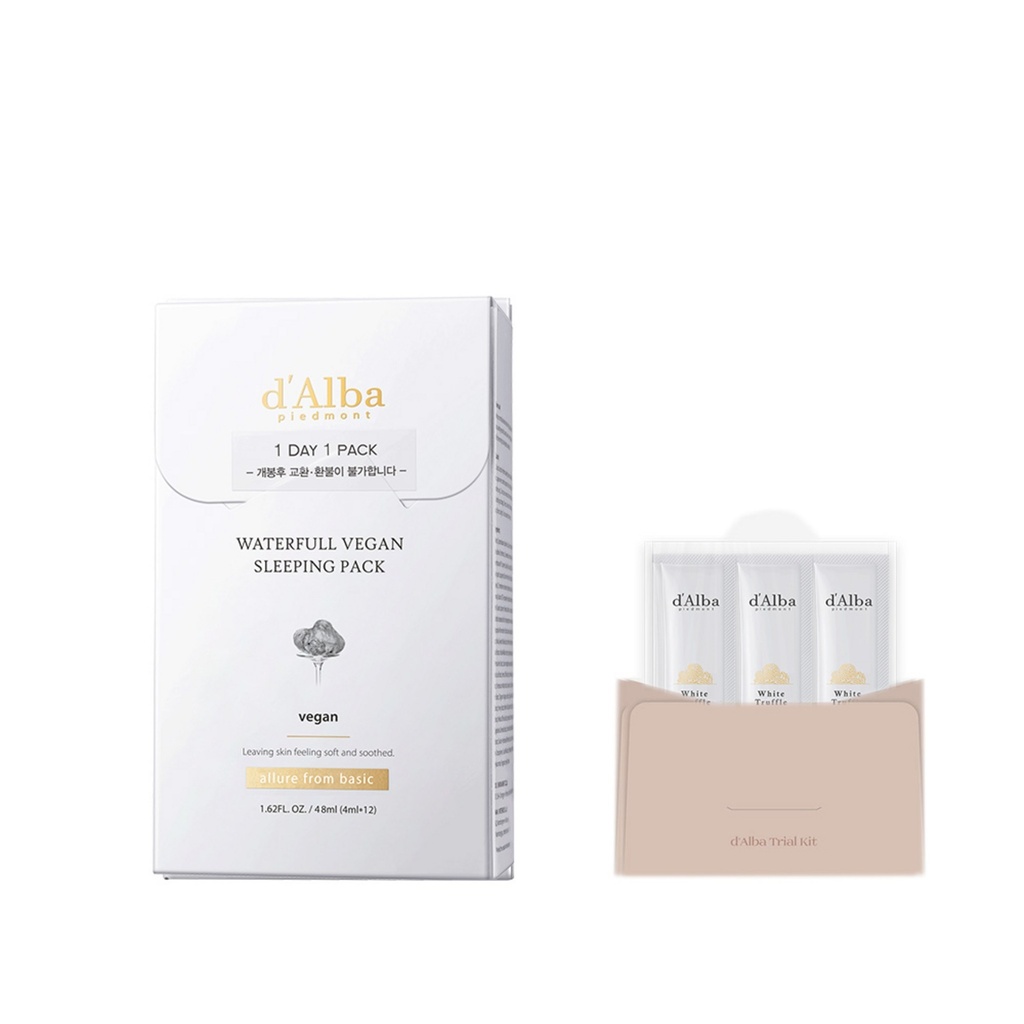 Dalba Waterfull Sleeping Pack 4ml x 12p + Kit 4ml x 3p Set