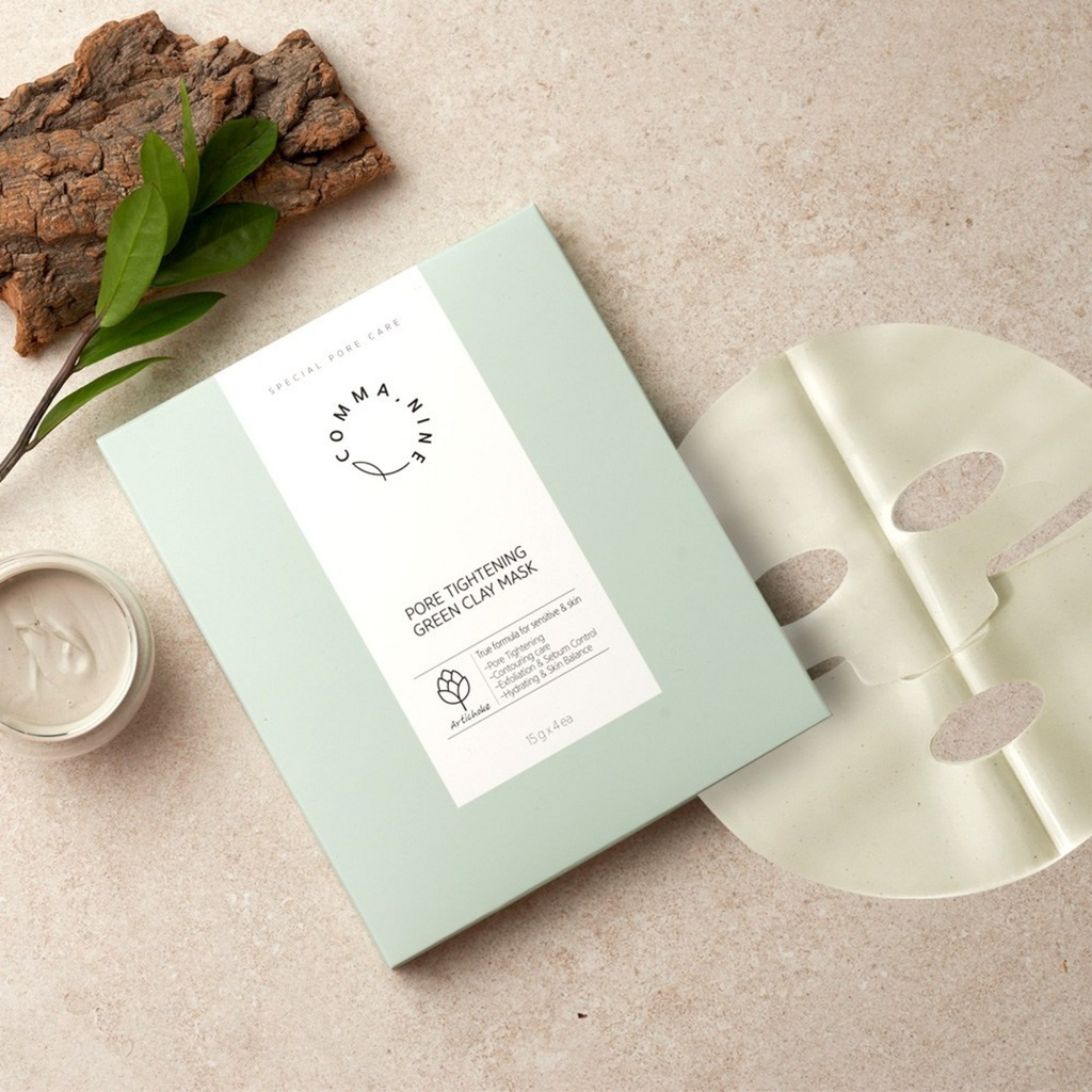 Comma Nine Sebum/Pore Clay Plaster Mask Pack