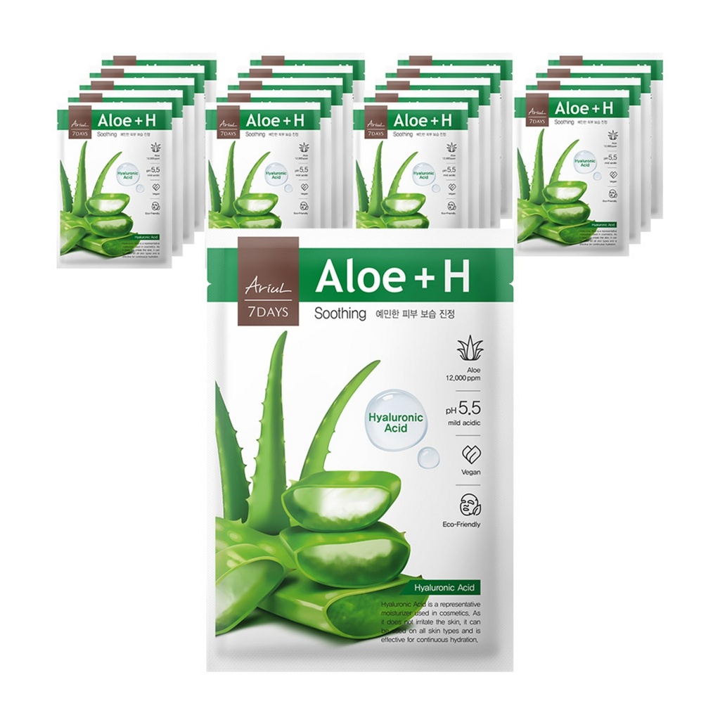 Ariel 7 Days Aloe H Soothing Moisturizing Mask Pack