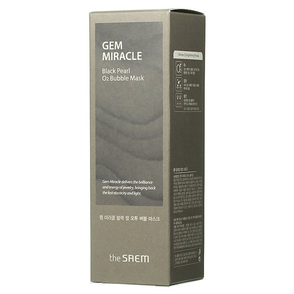 The Saem Gem Miracle Black Pearl O2 Bubble Mask