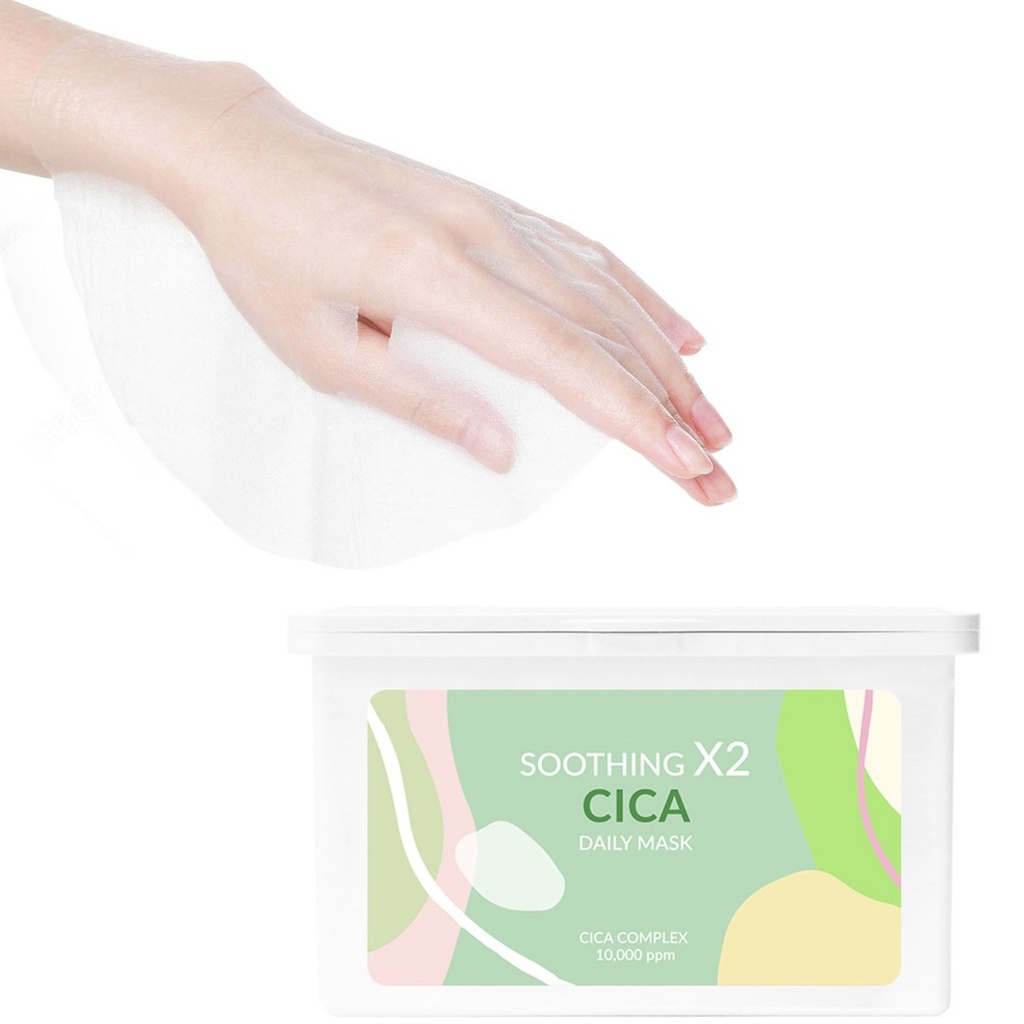 SkinSomnia Soothing X2 Cica Daily Mask Pack