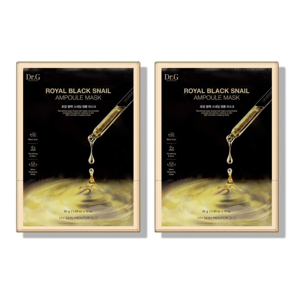 Dr.G Royal Black Snail Ampoule Mask 30g 20 sheets