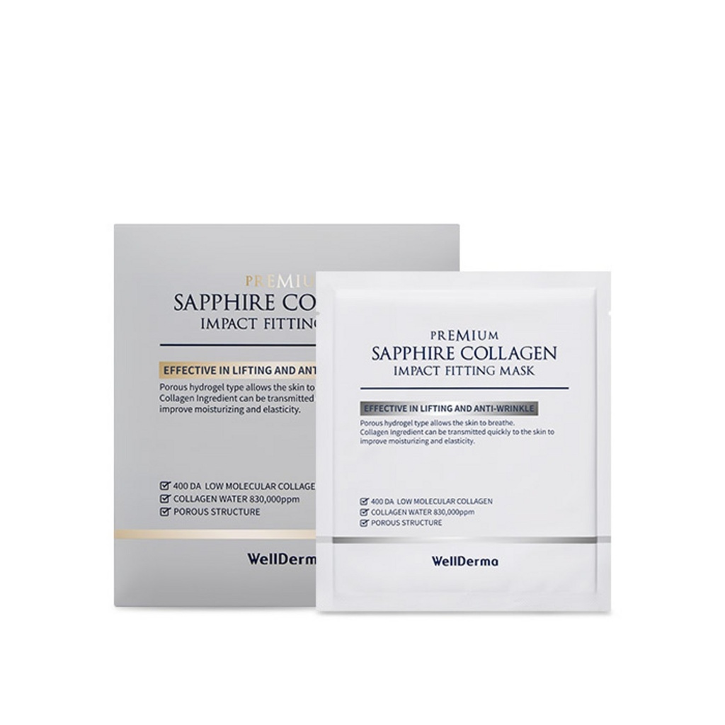 Wellderma Premium Sapphire Collagen Impact Fitting Mask 25g