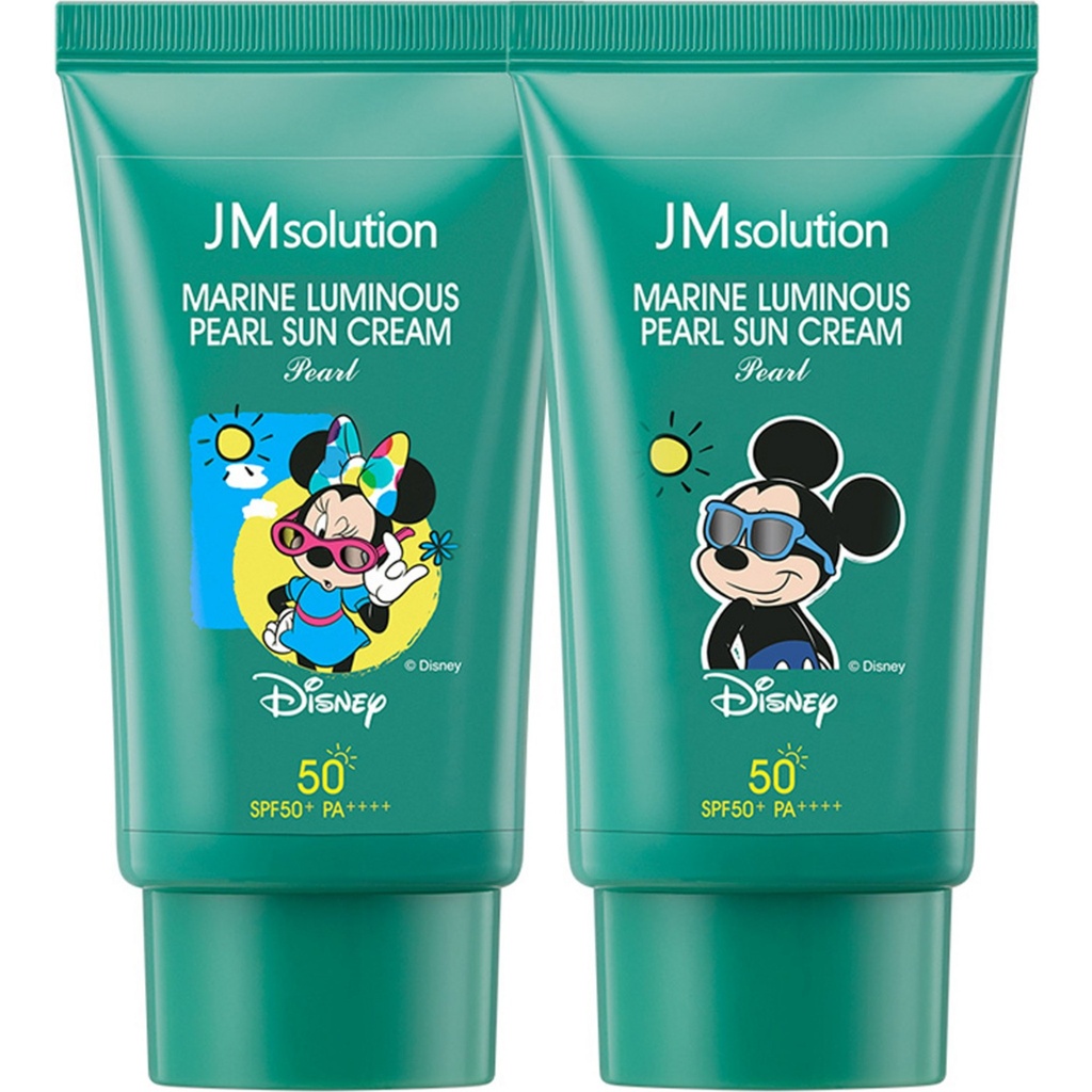 JM solution Disney Mickey and Minnie Blue Light Marine Pearl Sunscreen Set