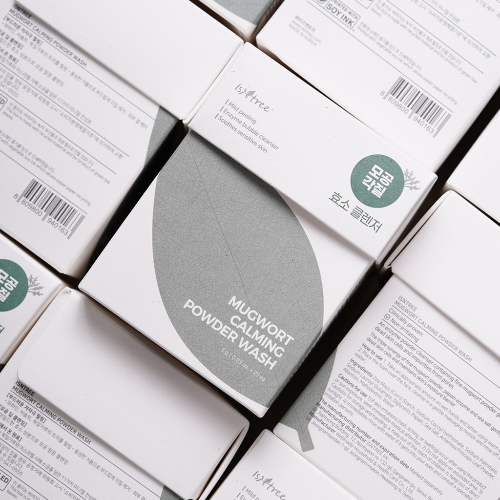 Isntree Mugwort Calming Powder Wash