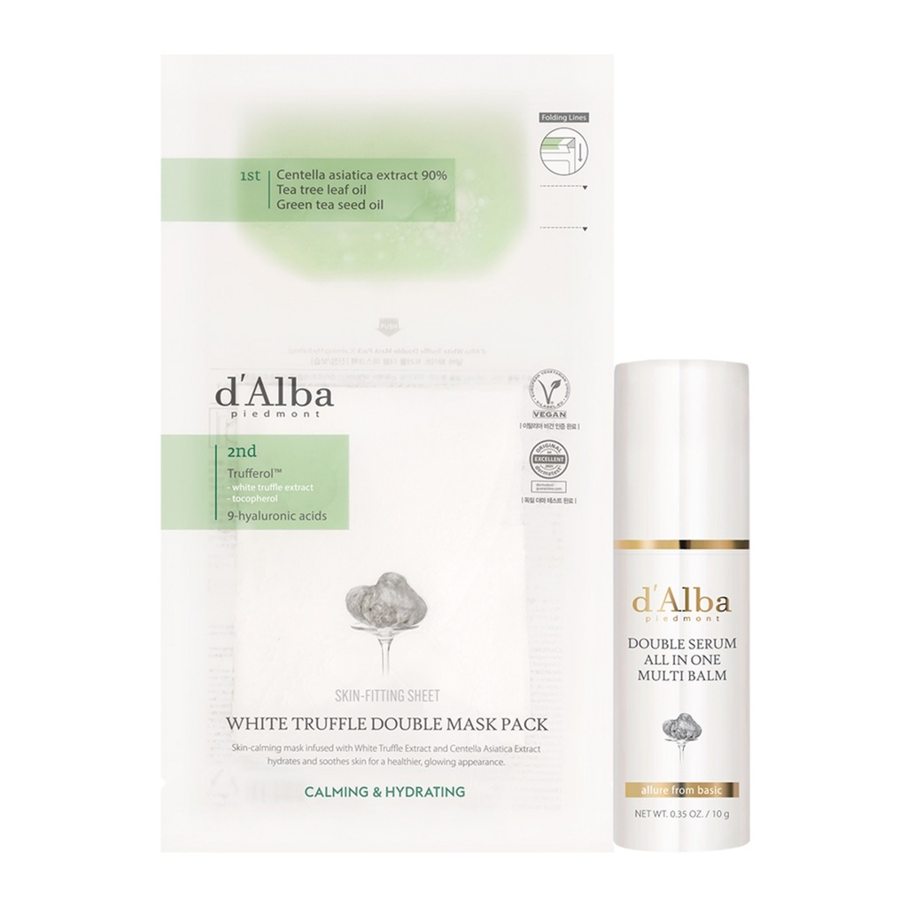 Dalba Double Serum All in One Multi Balm 10g + Double Mask Pack