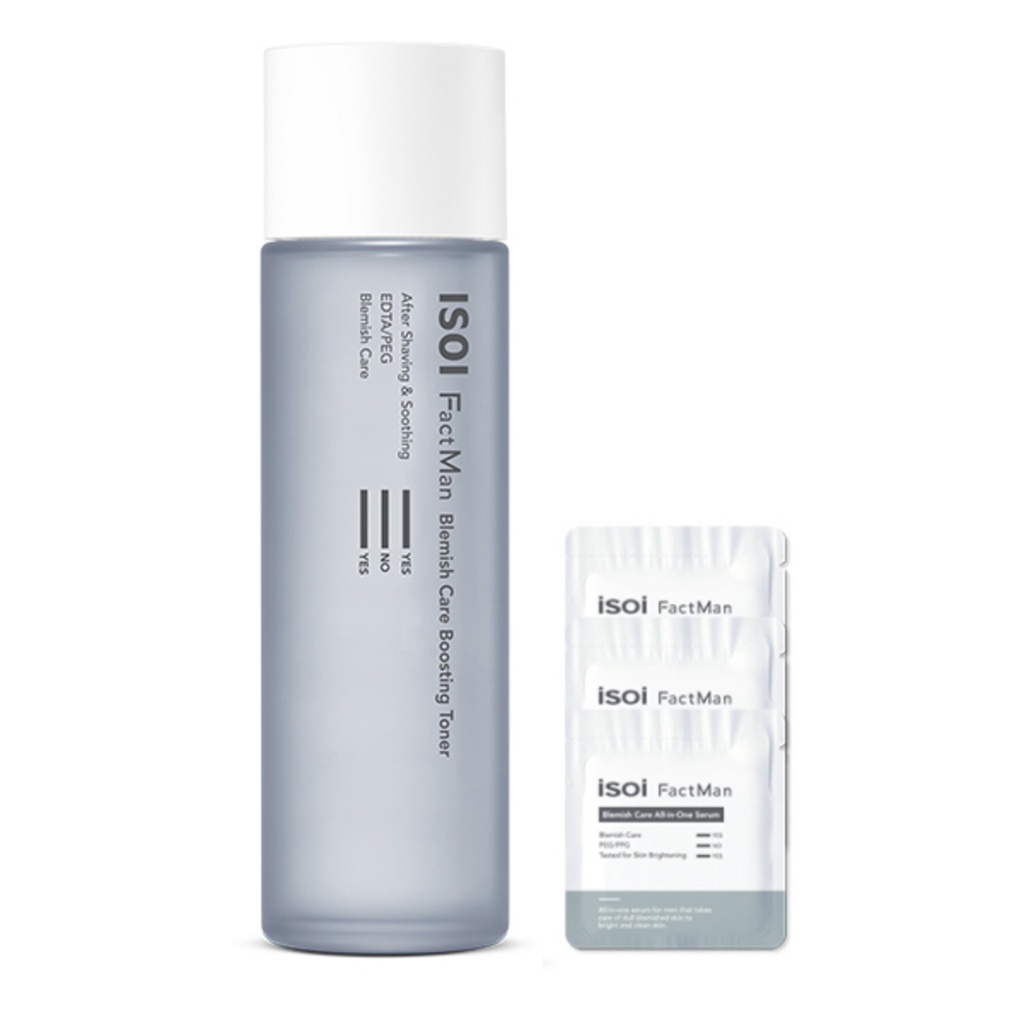 Isoi Factman Blemish Care Boosting Toner 150ml + Factman All-in-One Serum Trial 3p