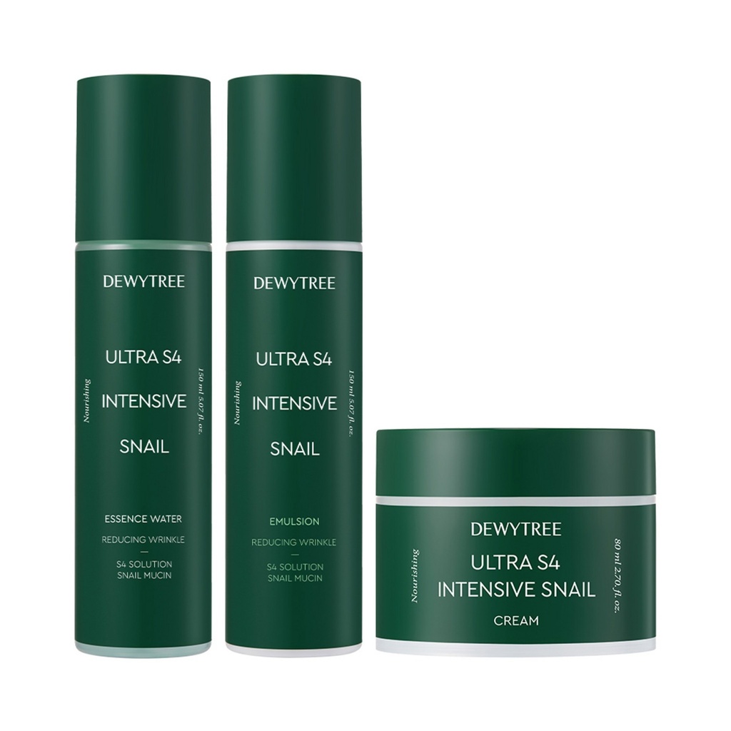 Dewytree Ultra S4 Intensive Snail Cream 80ml + Water 150ml + Emulsion 150ml Set