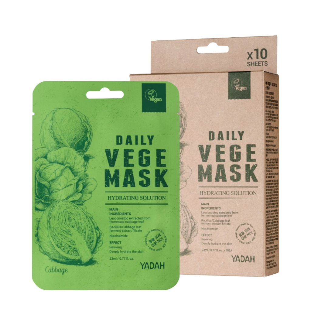 Yada Daily Veggie Cabbage Sheet Mask