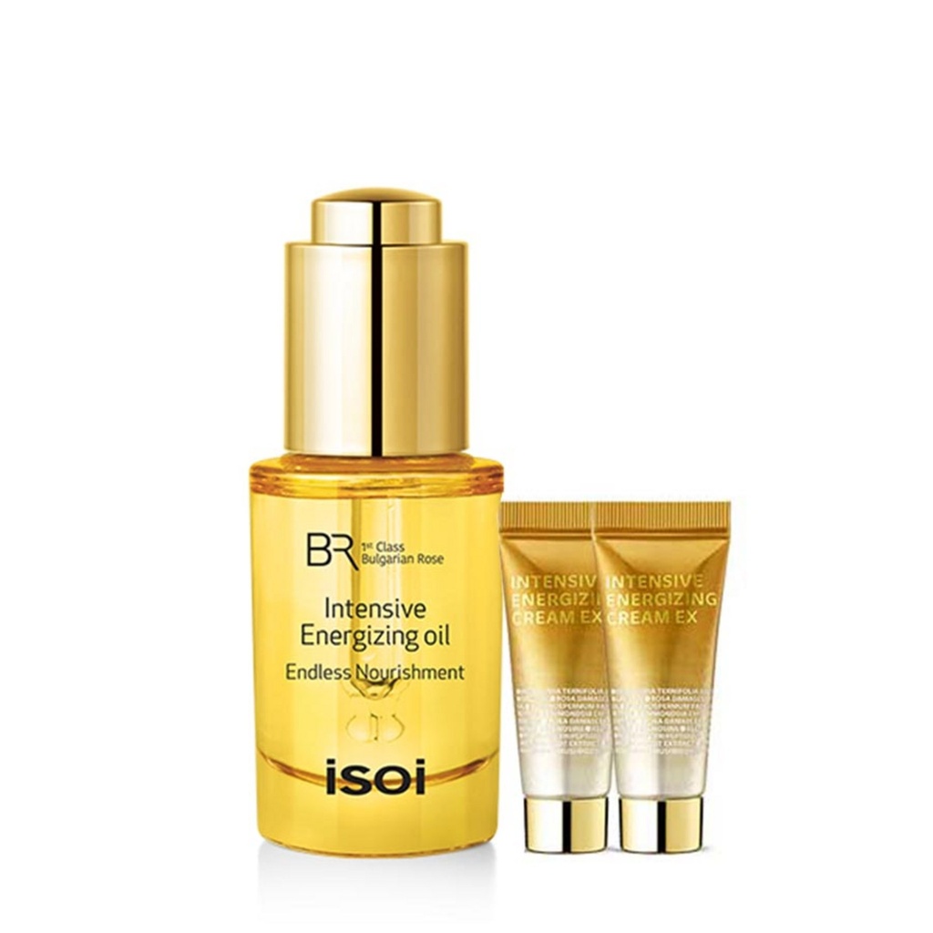 Isoi Bulgarian Rose Intensive Energizing Oil 15ml + Elasticity Cream 7ml x 2p