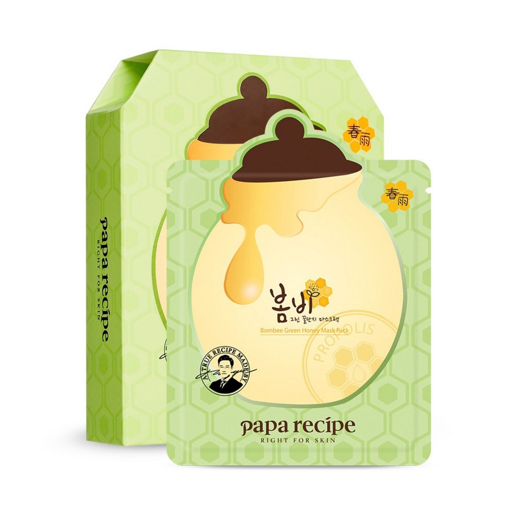 Paparecipe Bombi Green Honey Jar Sheet Mask