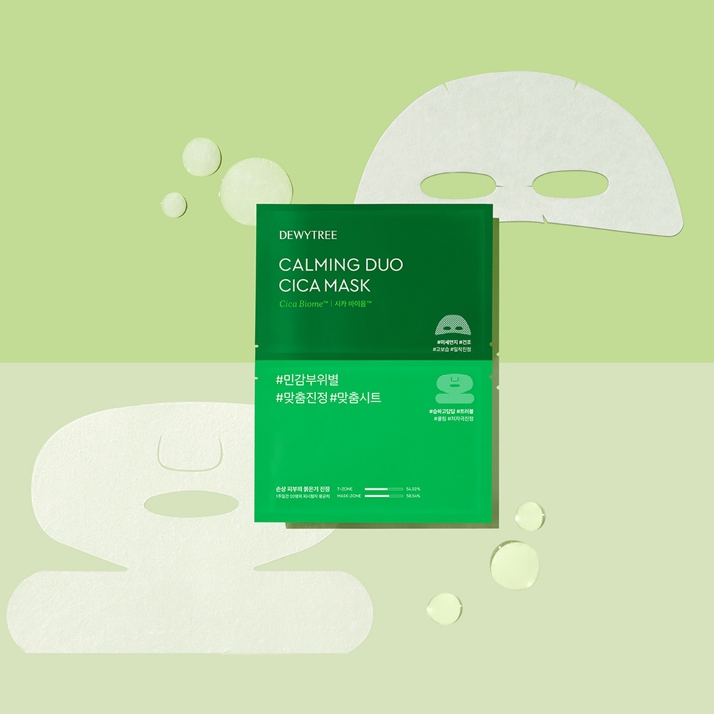 Dewytree Calming Duo Cica Sheet Mask Pack