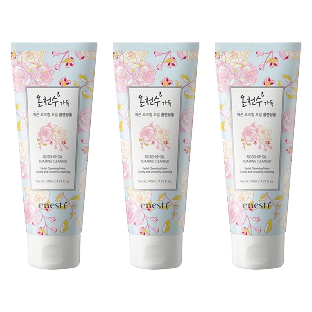 Ernesty Hot Spring Water Full Cleansing Foam Smooth Rosehip