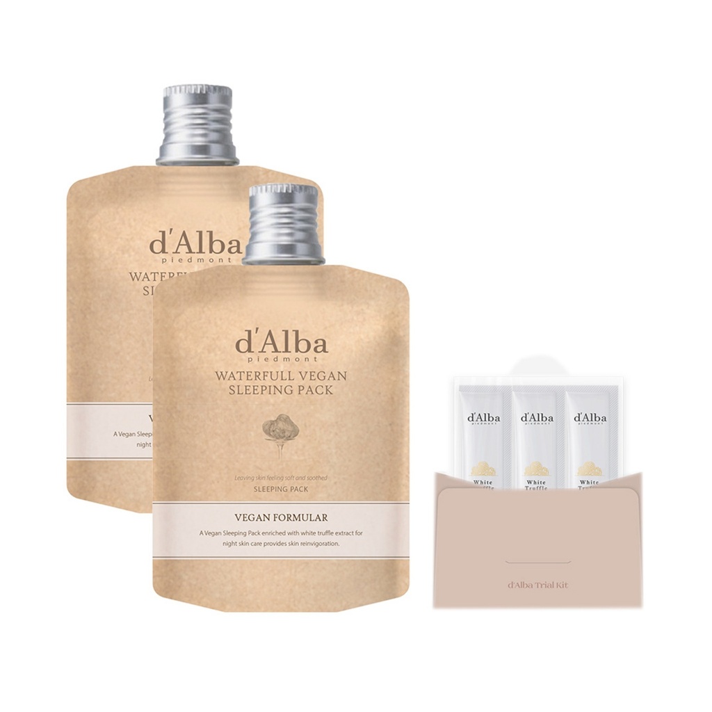 Dalba Waterfull Sleeping Pack 60ml x 2p + Kit 4ml x 3p Set