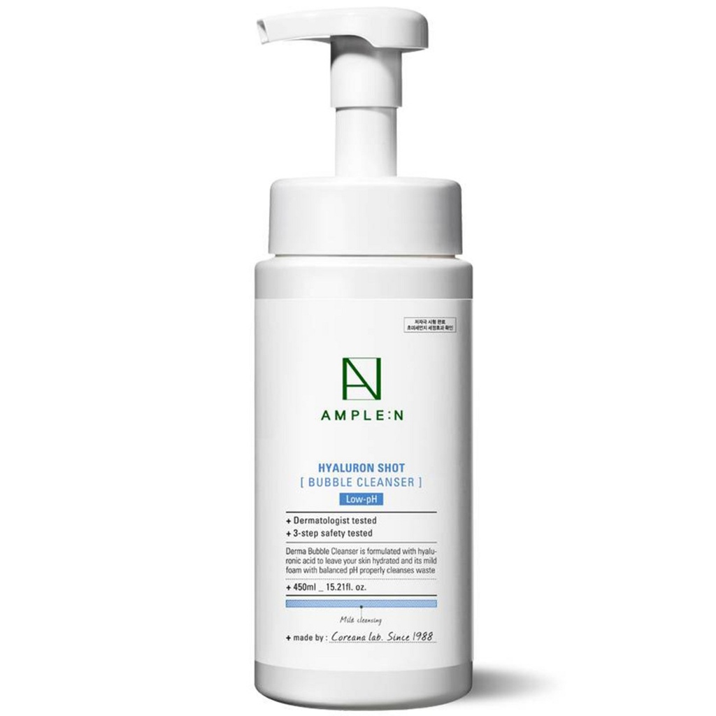 Coreana Ampoule & Hyaluron Shot Bubble Cleanser
