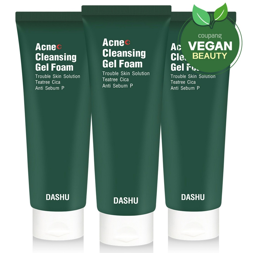 Dashu Acne Tea Tree Trouble Acne Relief Mild Acidic Foam Cleansing Gel