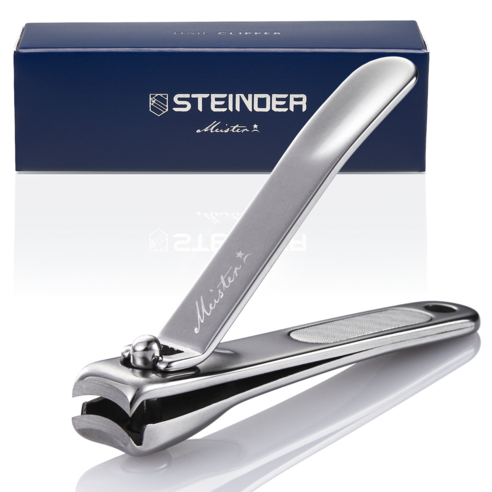 Steinder Meister Nail Clippers Large Size Nail Clippers For Gifts Stainless Steel Full Body Anti-Splat Structure Nail Clippers Cutting Power & Ergonomic Design Nail Clippers Recommended for High-Grade Gifts