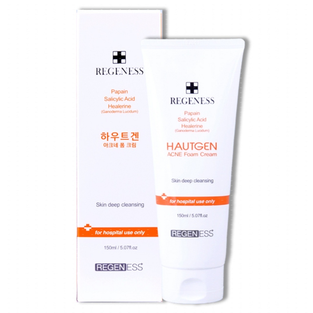 Hautgen Acne Foam Cream 150ml Acne Relief Functional Face Wash Cleanser