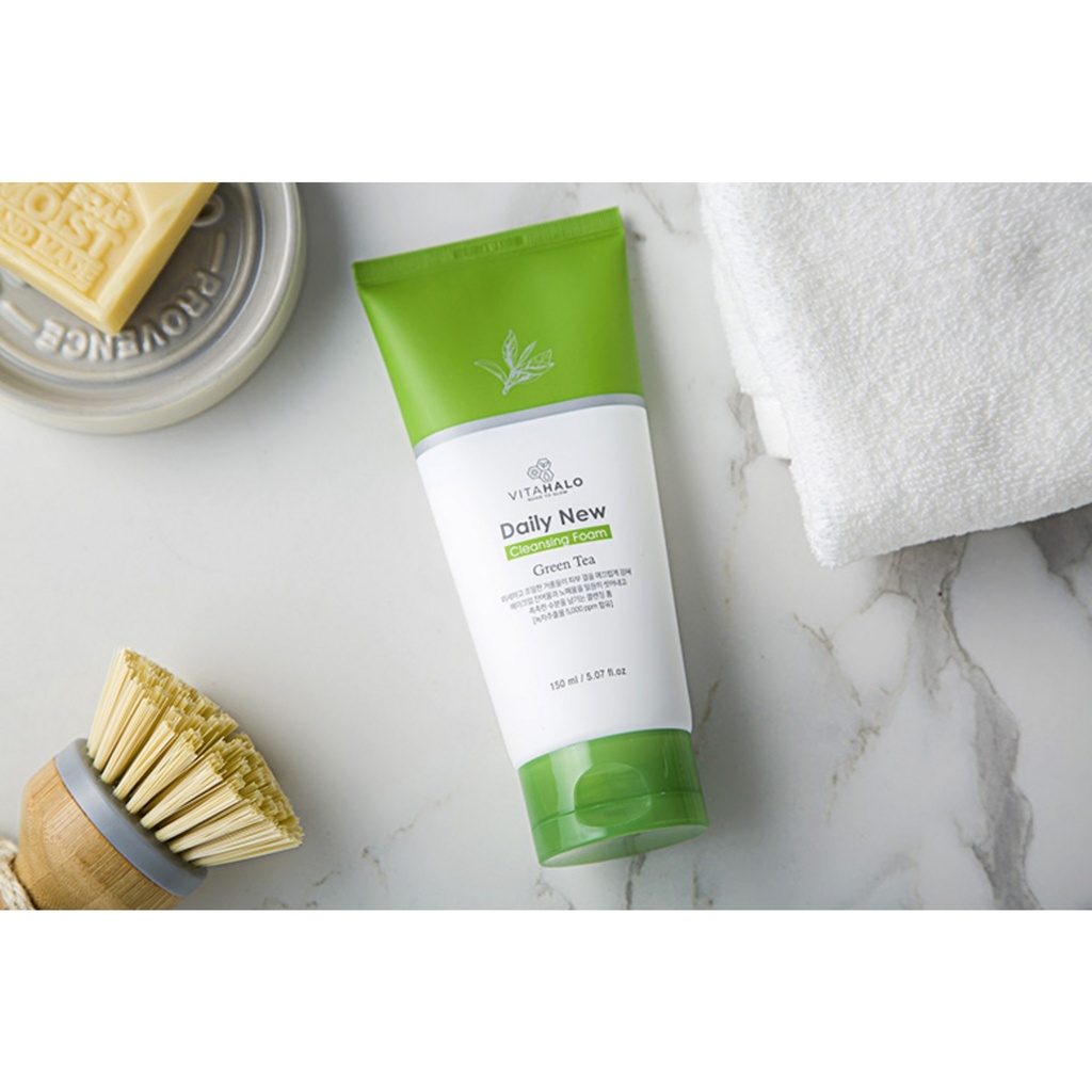 Vita Halo Daily New Jeju Green Tea Foam Cleansing