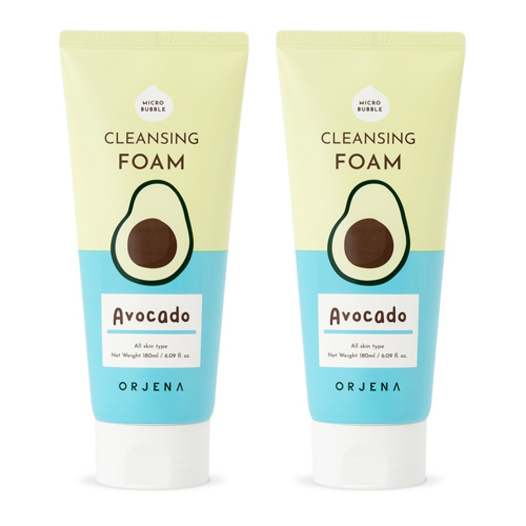 Orjena Smile Day Avocado Cleansing Foam 180ml 2EA