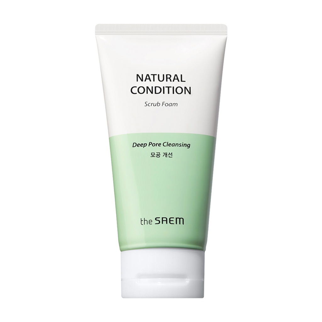 The Saem Natural Condition Scrub Cleansing Foam Pore Improvement