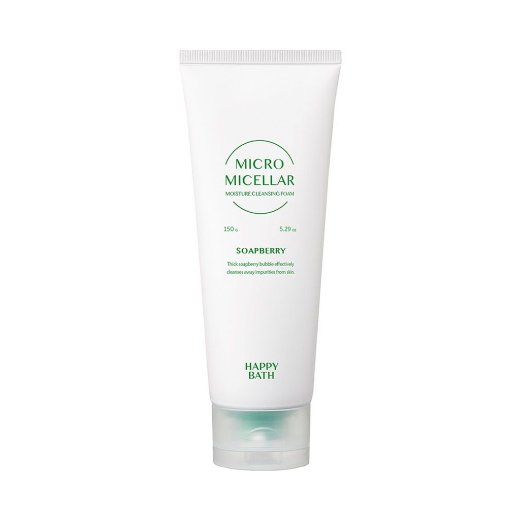 Happy Bath Micromicella Soapberry Moisture Cleansing Foam