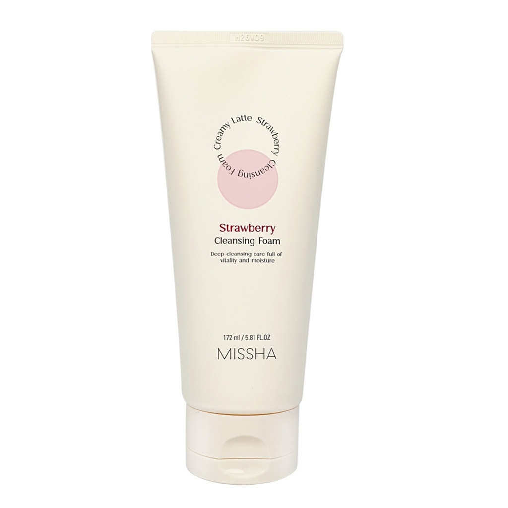 Missha Creamy Latte Cleansing Foam Strawberry