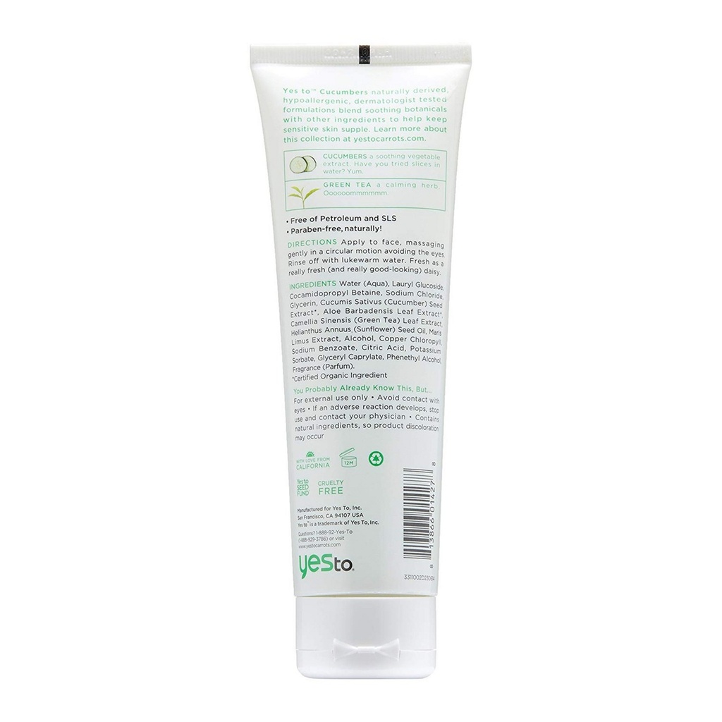 Yes2 Cucumber Daily Gel Cleanser