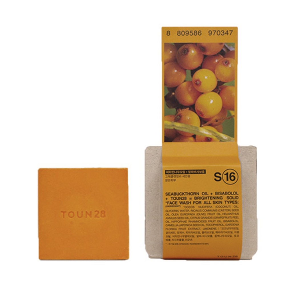 Tone 28 Face Wash S16 Camellia Grapefruit Oil Makeup Cleansing Soap