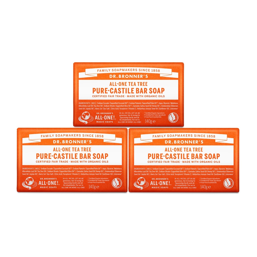 Dr. Bronner's Tea Tree Pure Castile Bar Soap
