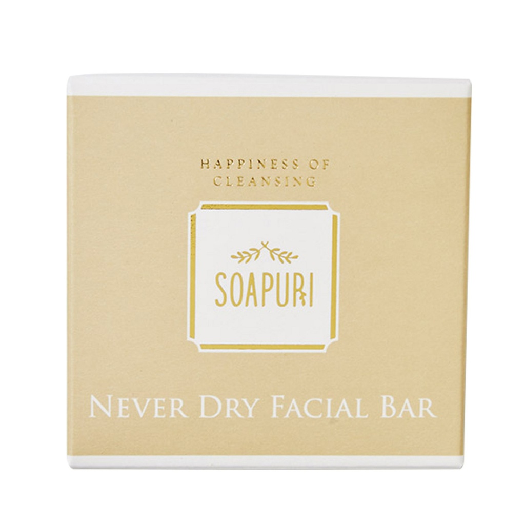 Soapfury Never Dry Facial Bar Cleansing Soap + Bubble Net