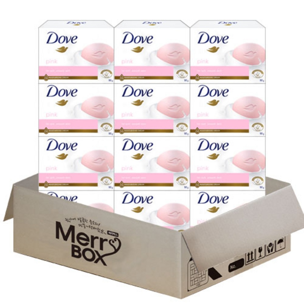 [Merry Box] Dove Soap Beauty Bar Pink 12ea