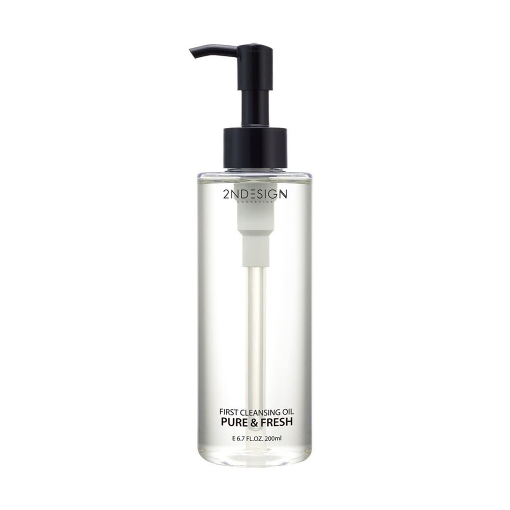 Second Design First Cleansing Oil Pure and Fresh Black