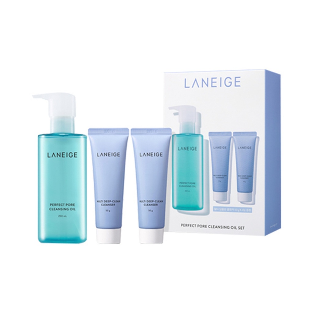 Laneige Perfect Pore Cleansing Oil 250ml + Multi Deep Clean Cleanser 50g x 2p Set