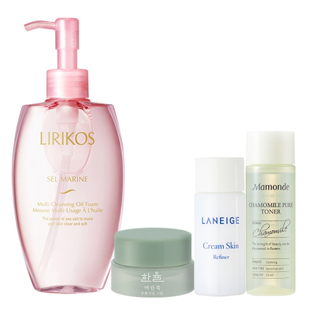 Lirikos Cell Marine Multi Cleansing Oil Foam 180ml + 3 types of Amorepacific free gifts