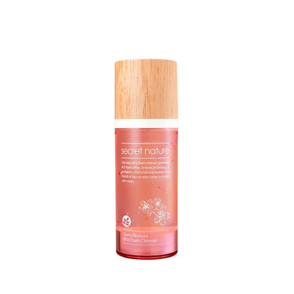 Secret Nature Cherry Blossom Oil to Foam Cleanser