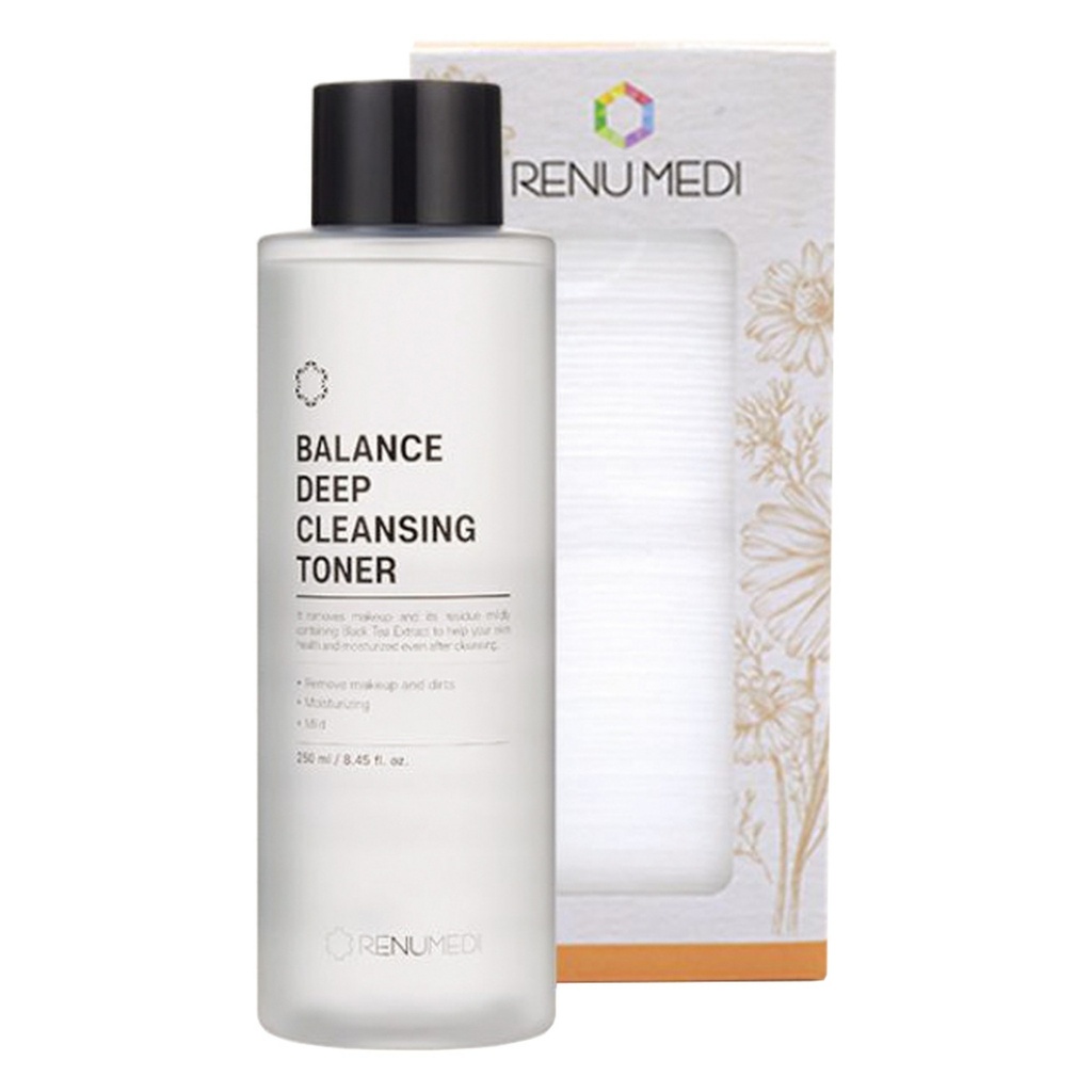 RenewMedi Balance Deep Cleansing Toner 250ml + Cotton Pad 50p Set