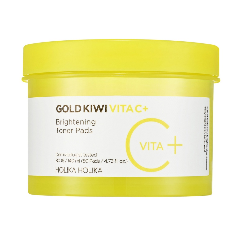 Holika Holika Gold Kiwi Vita Cplus Brightening Toner Pad 140ml