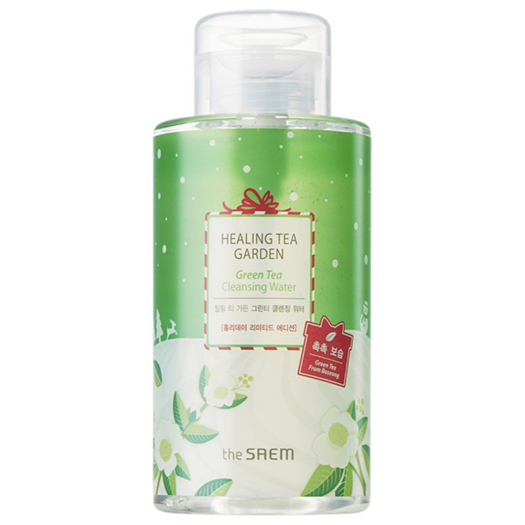 [The Saem] Healing Tea Garden Green Tea Cleansing Water [ Holiday Limited Edition ]