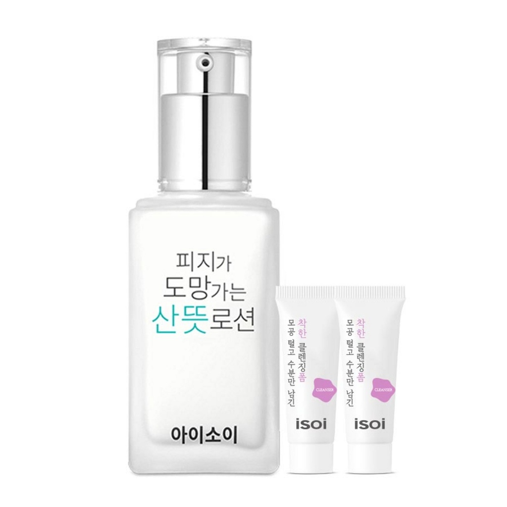 Isoi Sebum Escape Refreshing Lotion 70ml + Moisturizing Foam 7ml x 2p