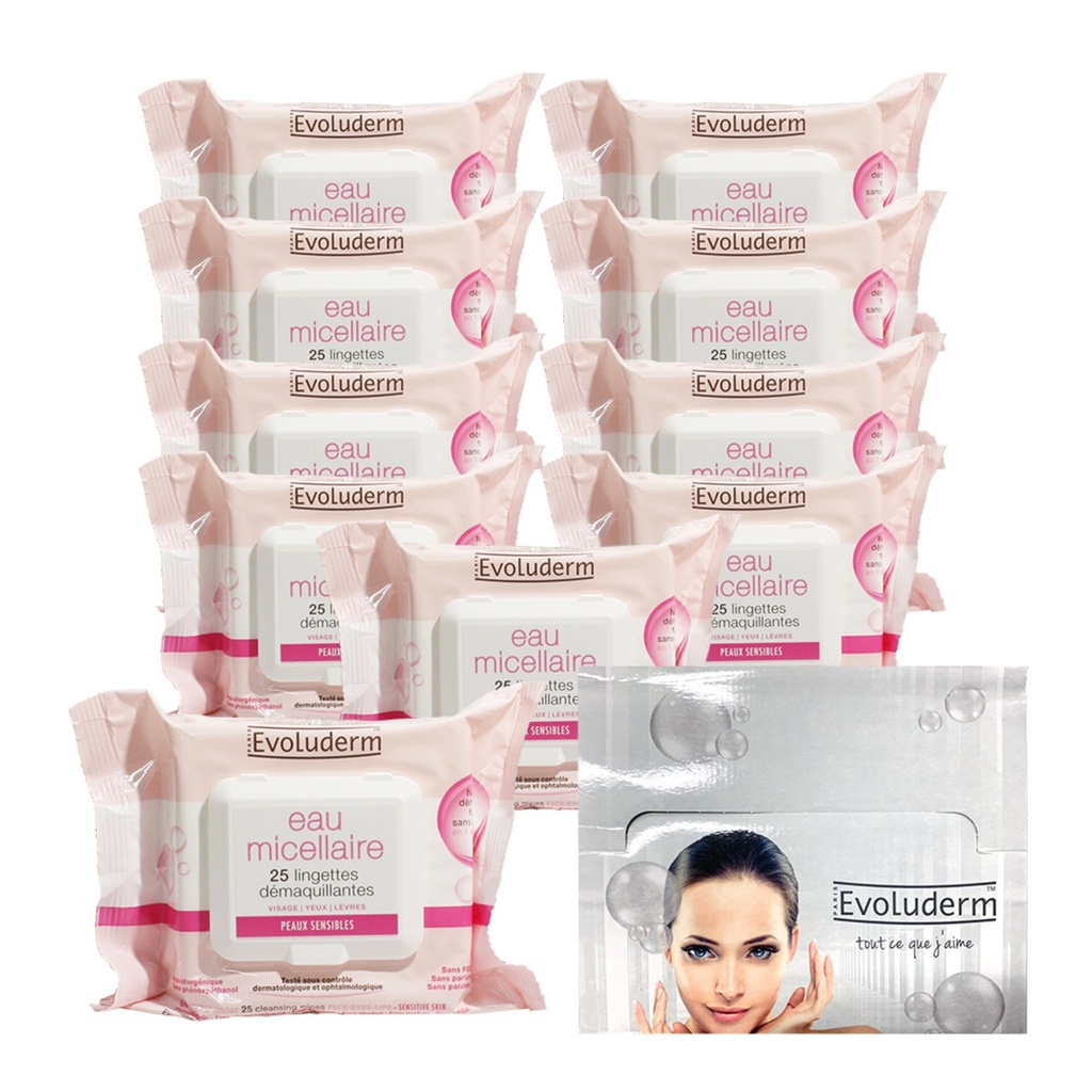 Evoluderm micellar cleansing tissue