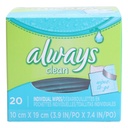 Always Wipe-To-Go Clean 10 x 19cm