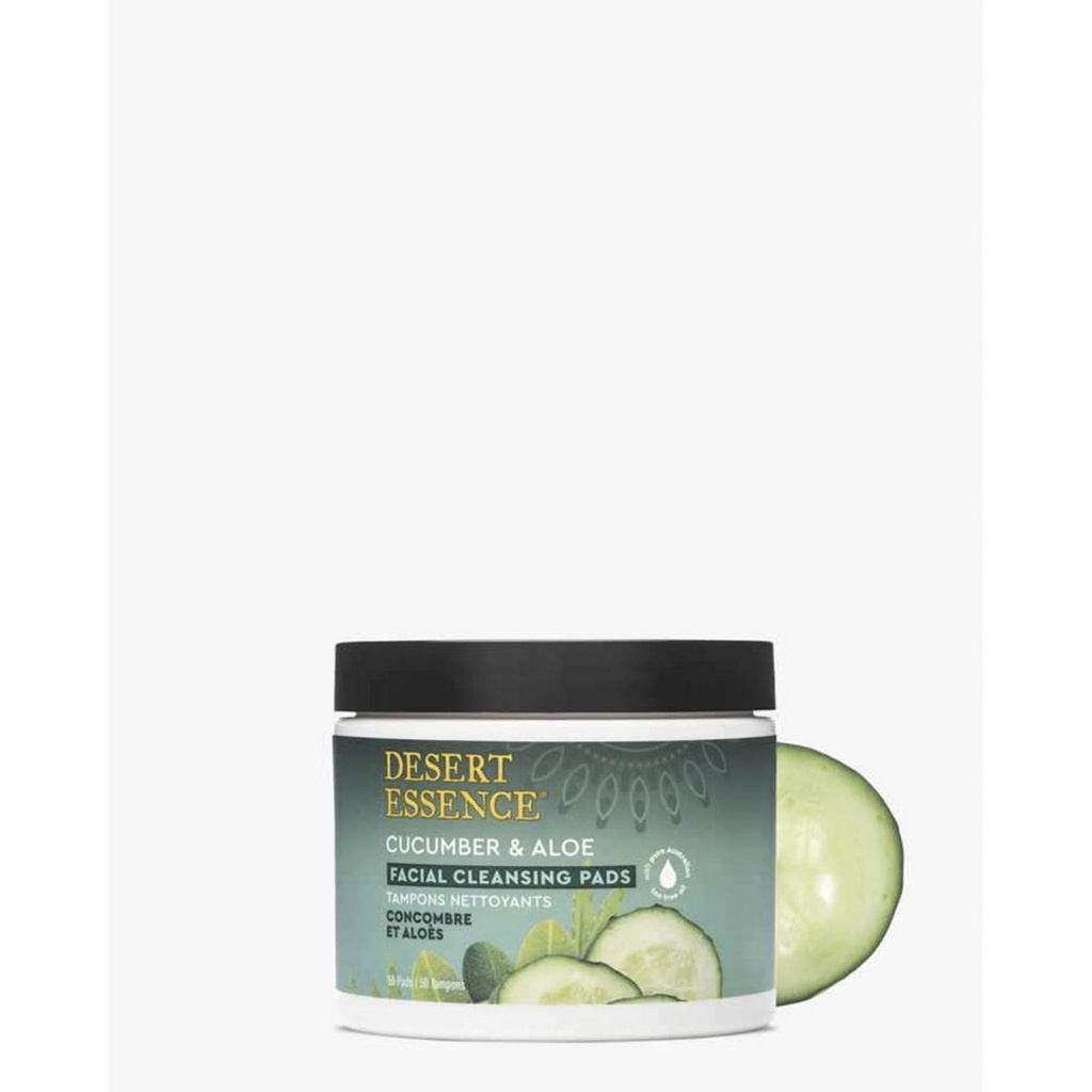 Desert Essence Facial Cleansing Pad Cucumber & Aloe